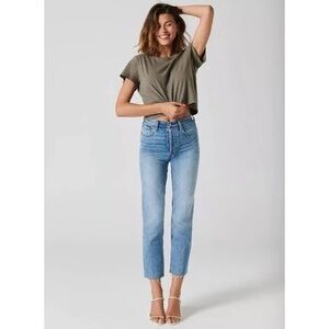 Denim Forum The Arlo High Rise Straight Jean